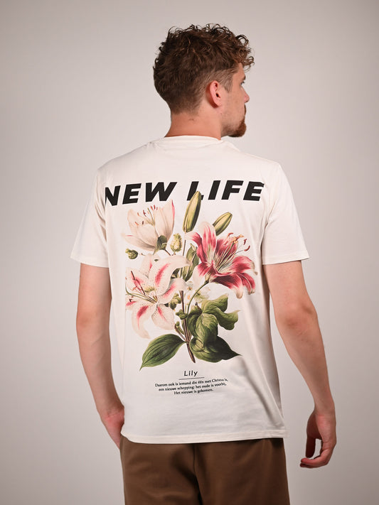 New Life man t-shirt achterkant