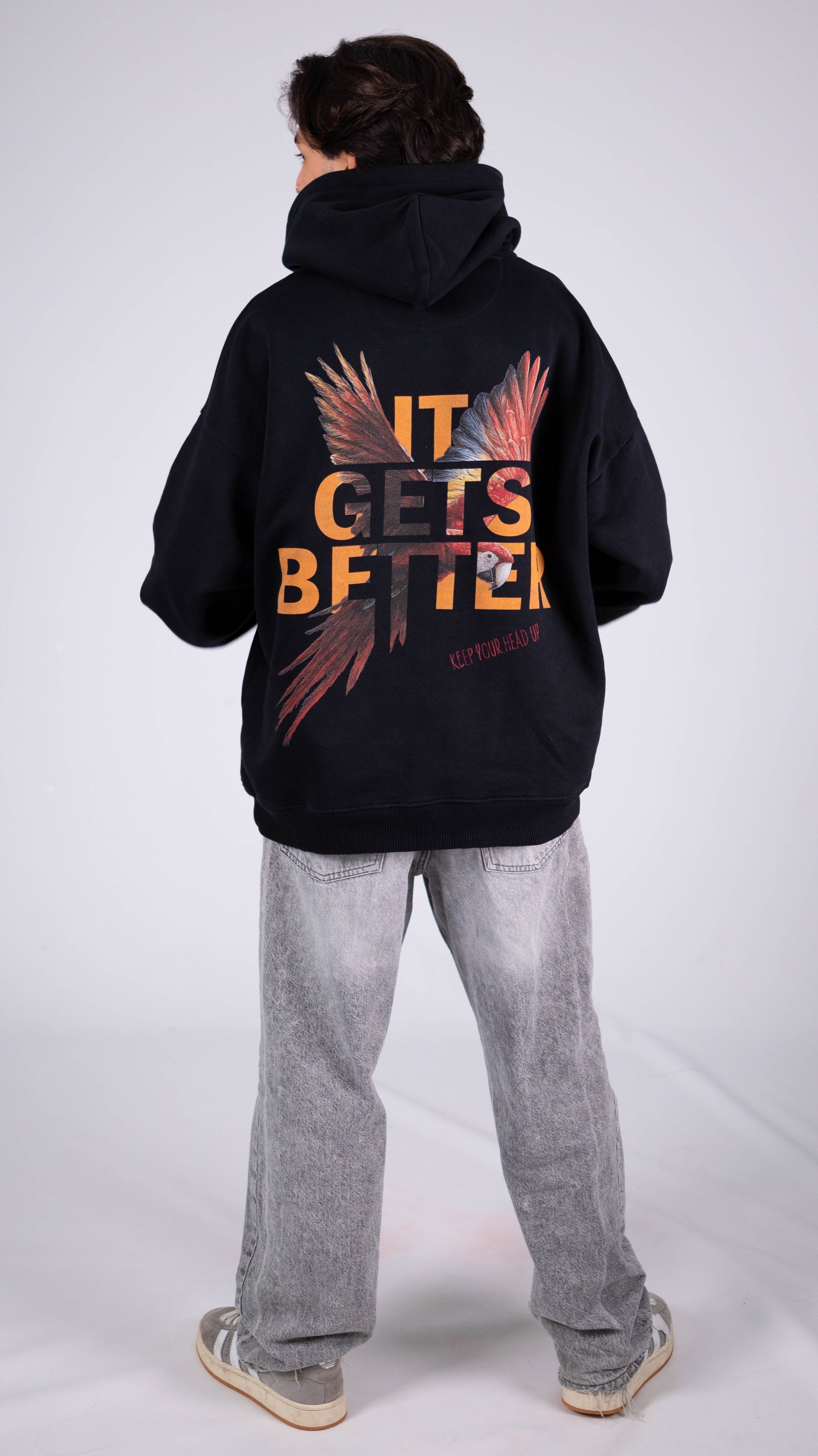 WOG Oversize Hoodie Parrot