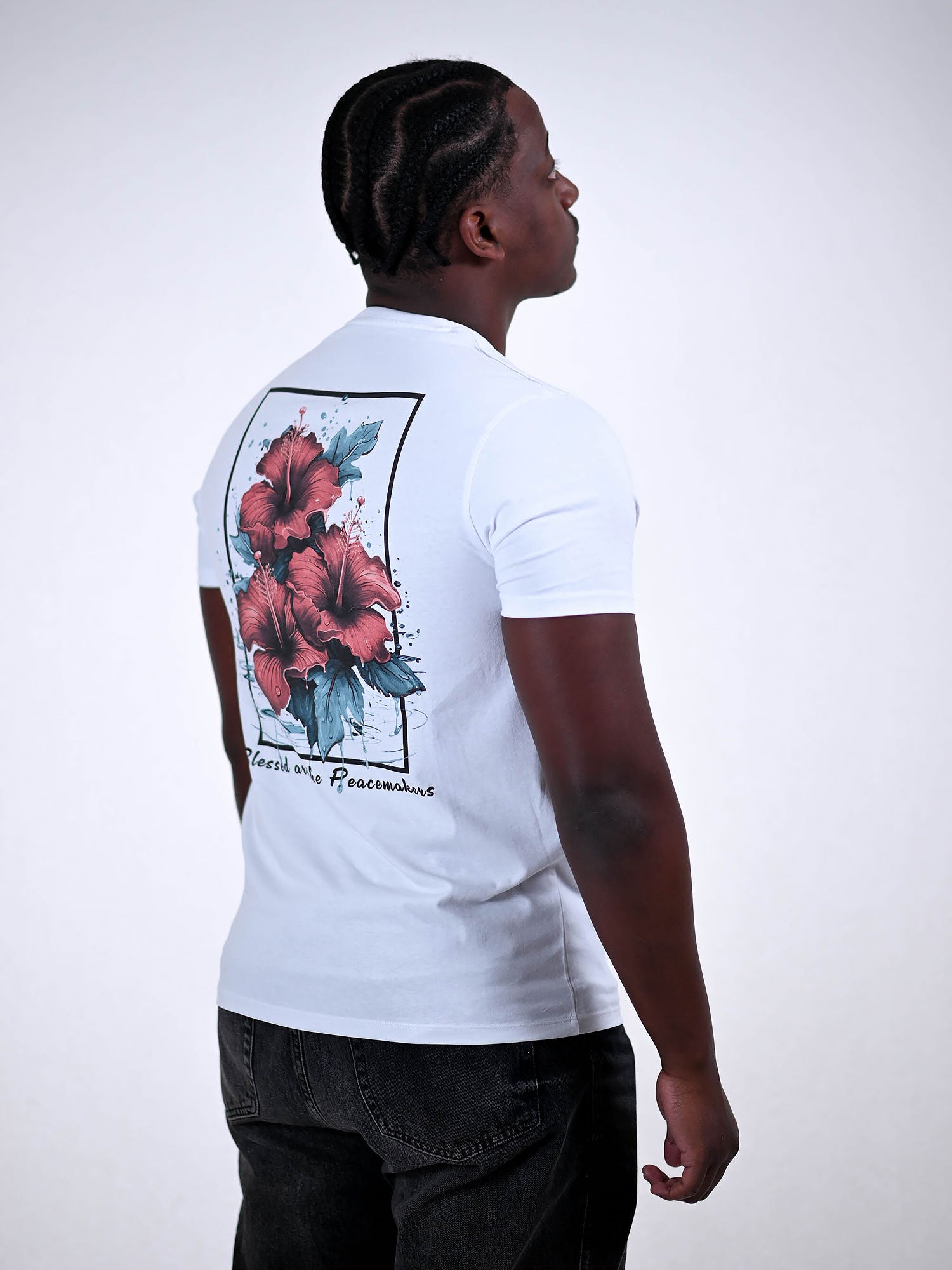 PEACEMAKERS T-SHIRT wit zijkant