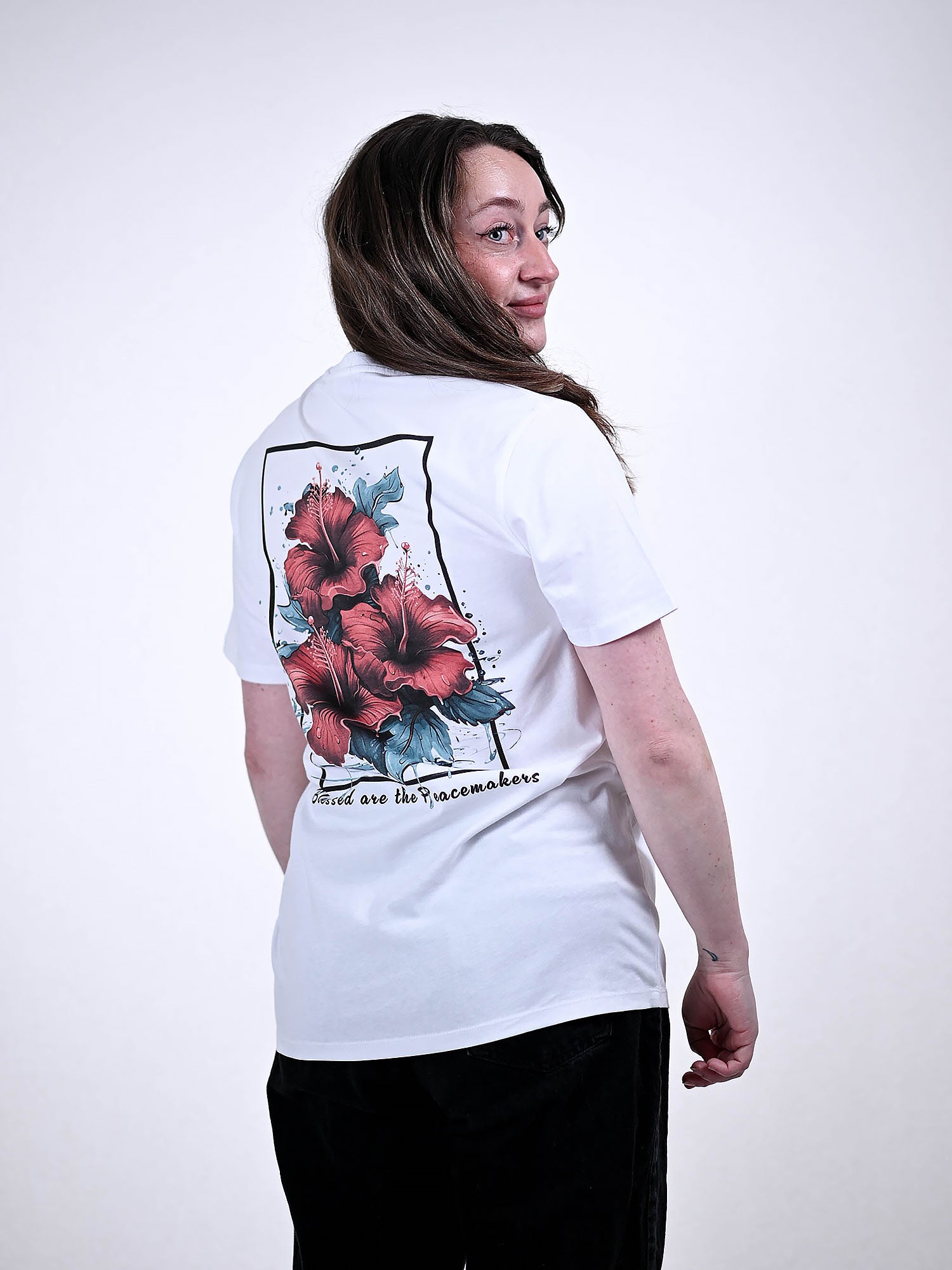 PEACEMAKERS T-SHIRT wit zijkant
