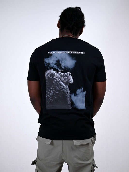 GOD WILL MAKE IT HAPPEN T-SHIRT zwart achterkant 