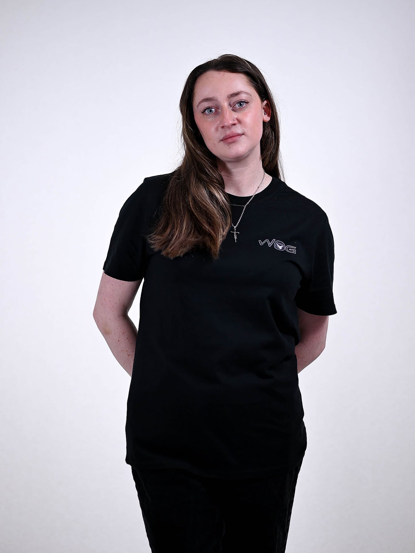 WHAT WOULD JESUS DO T-SHIRT zwart voorkant