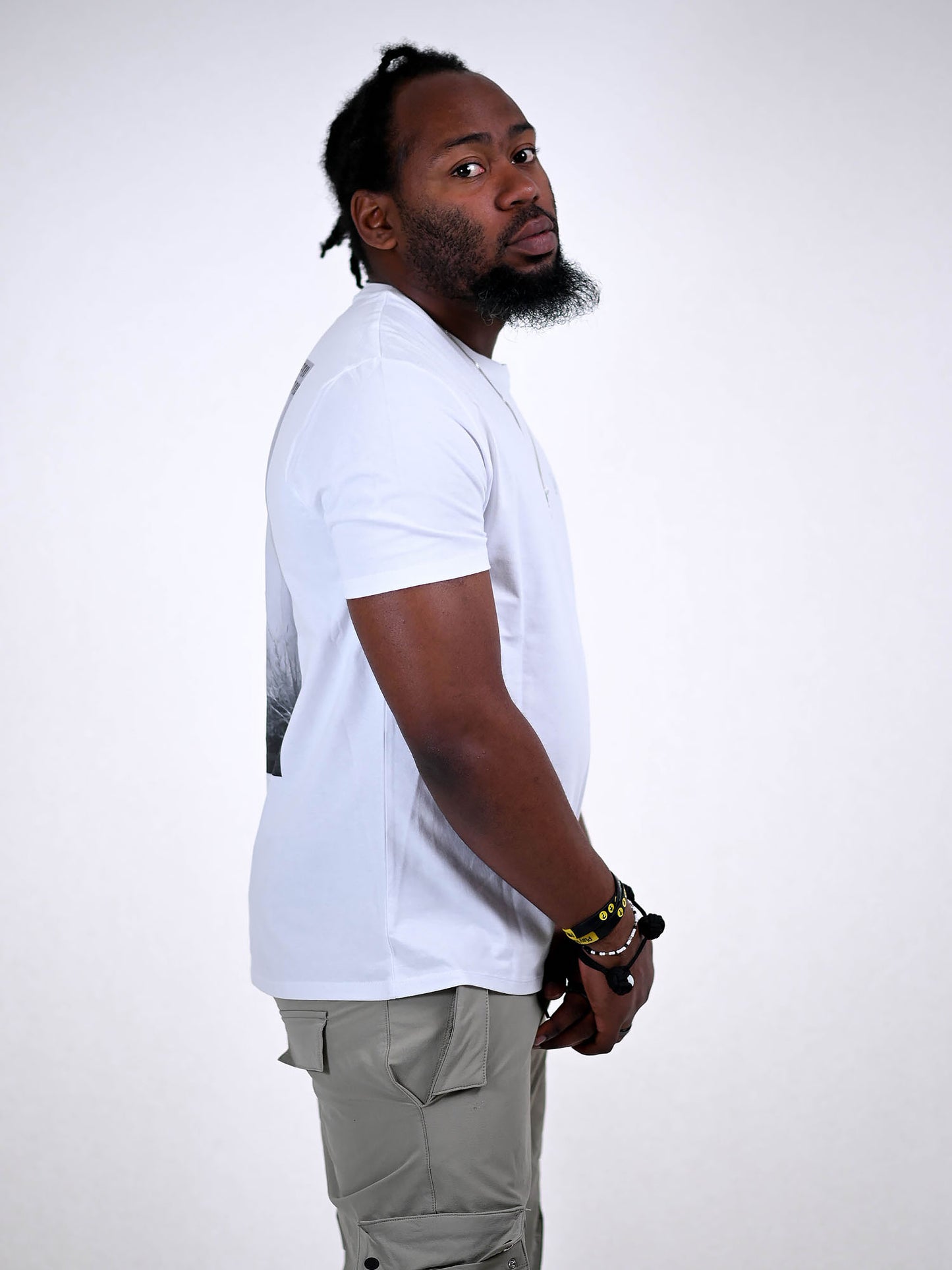 FEAR NOT T-SHIRT wit zijkant