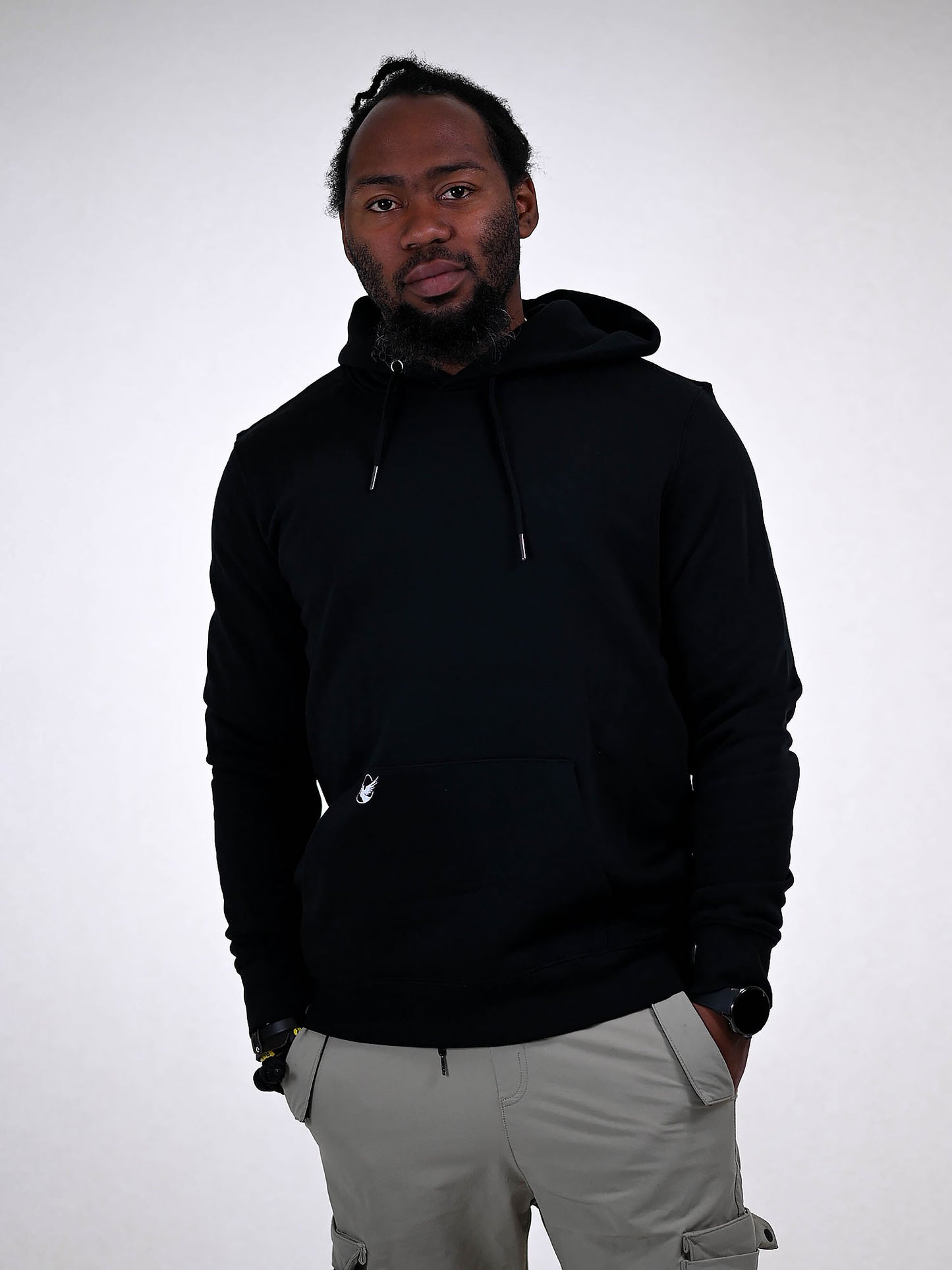 ISAIAH 40:31 HOODIE zwart voorkant