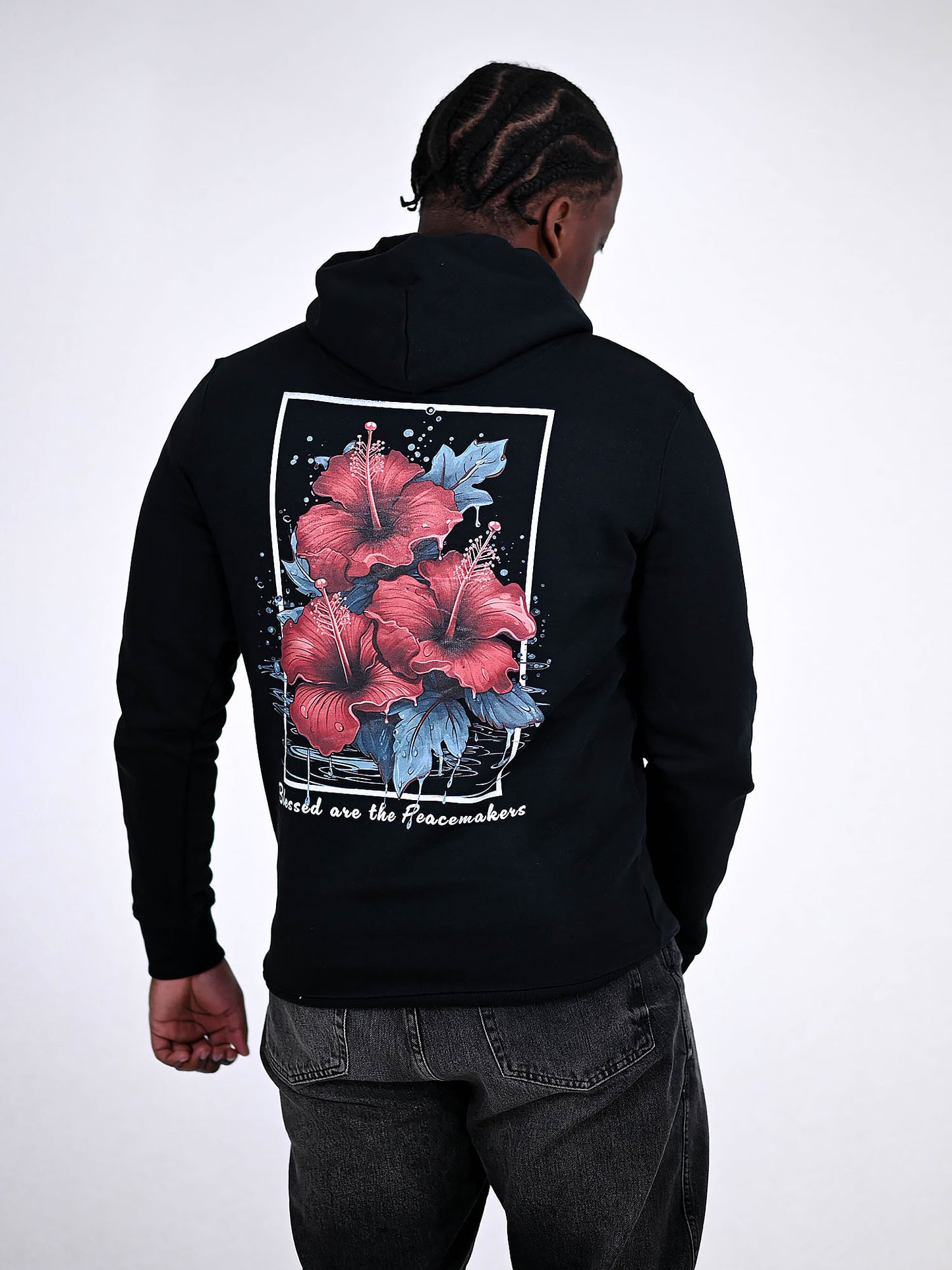 PEACEMAKERS HOODIE zwart achterkant