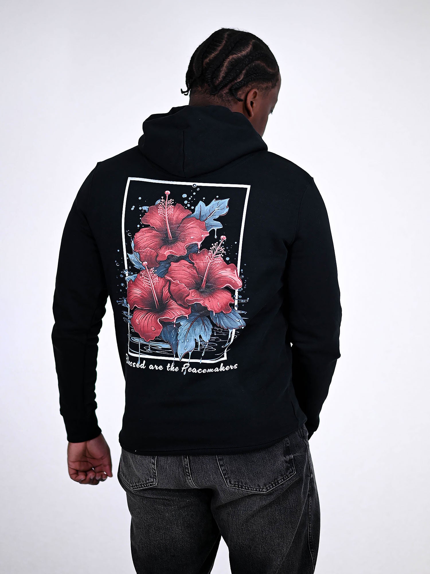 PEACEMAKERS HOODIE zwart achterkant