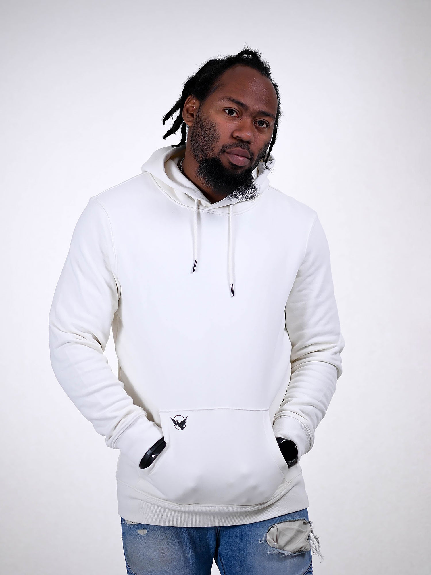 PEACEMAKERS HOODIE wit voorkant