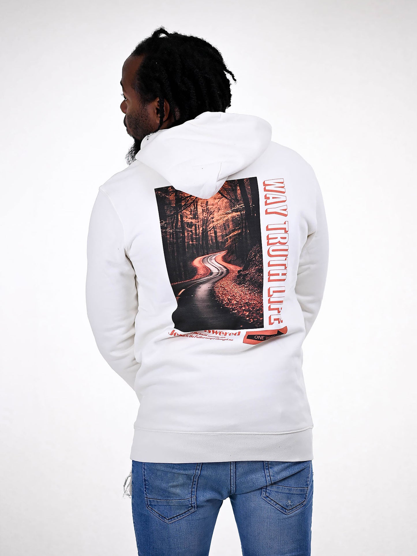 JESUS IS THE WAY HOODIE wit achterkant