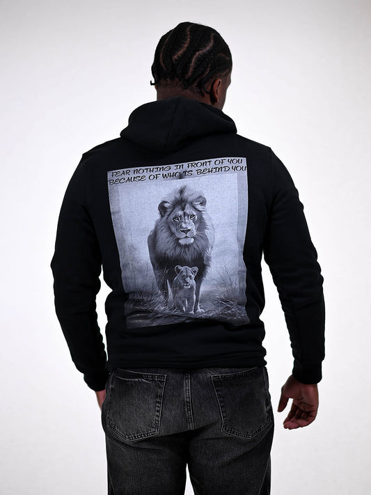 FEAR NOT HOODIE zwart achterkant