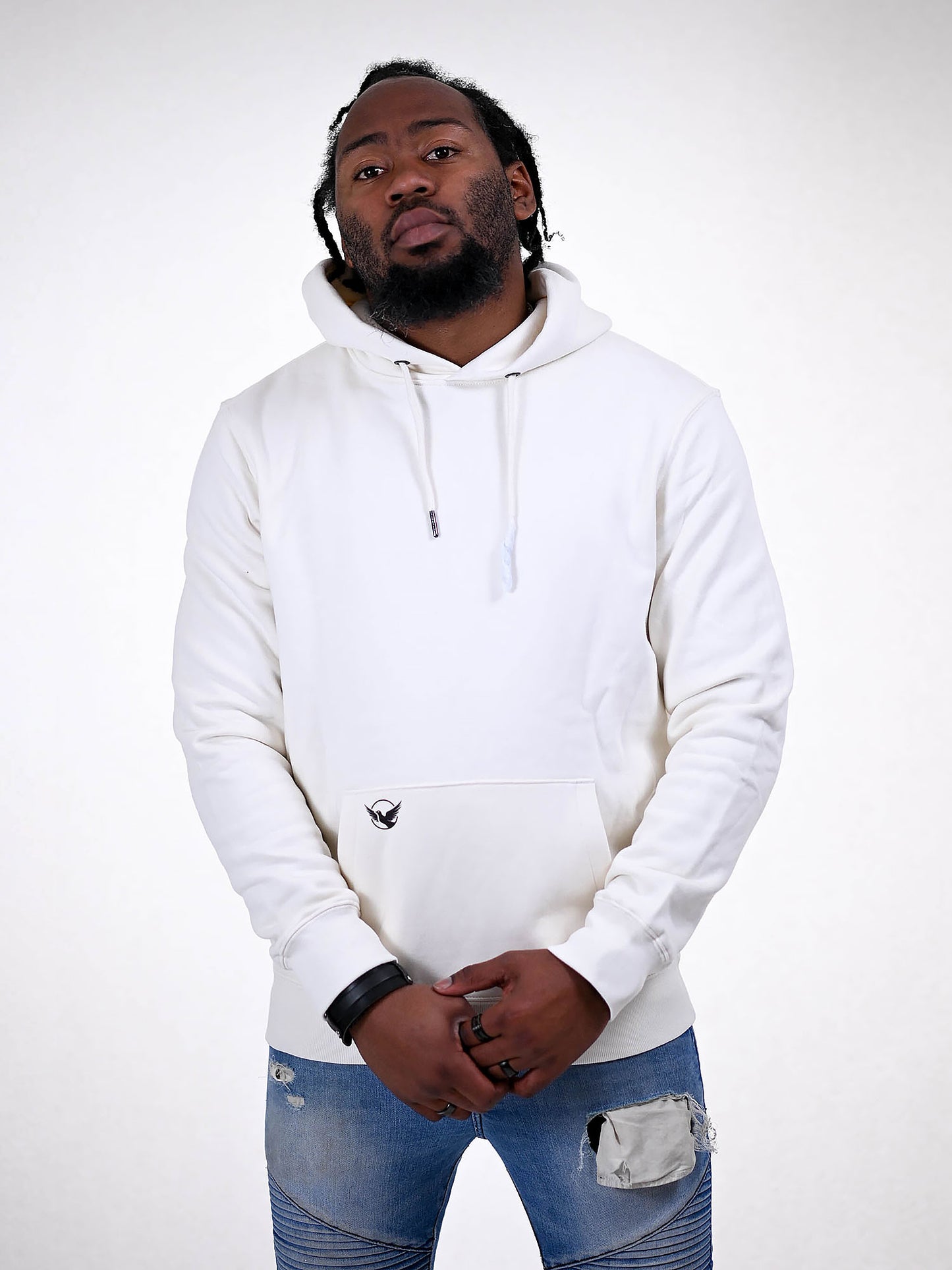 EPHESIANS 3:17 HOODIE wit voorkant