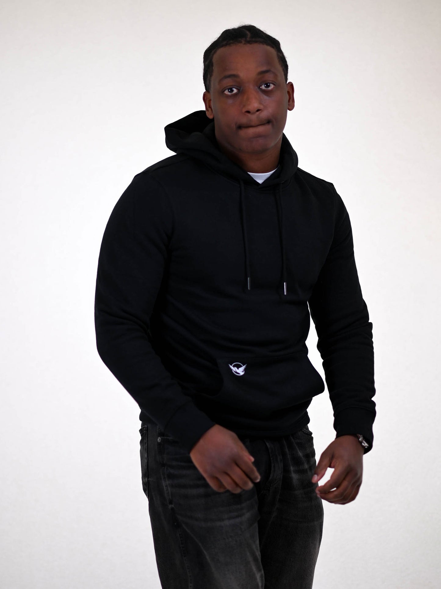 GOD WILL MAKE IT HAPPEN HOODIE zwart detail